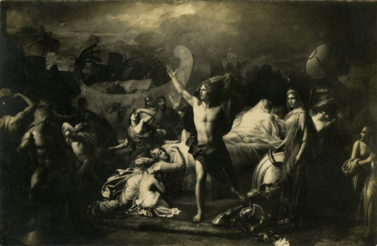 Achille jurant de venger la mort de Patrocle_0